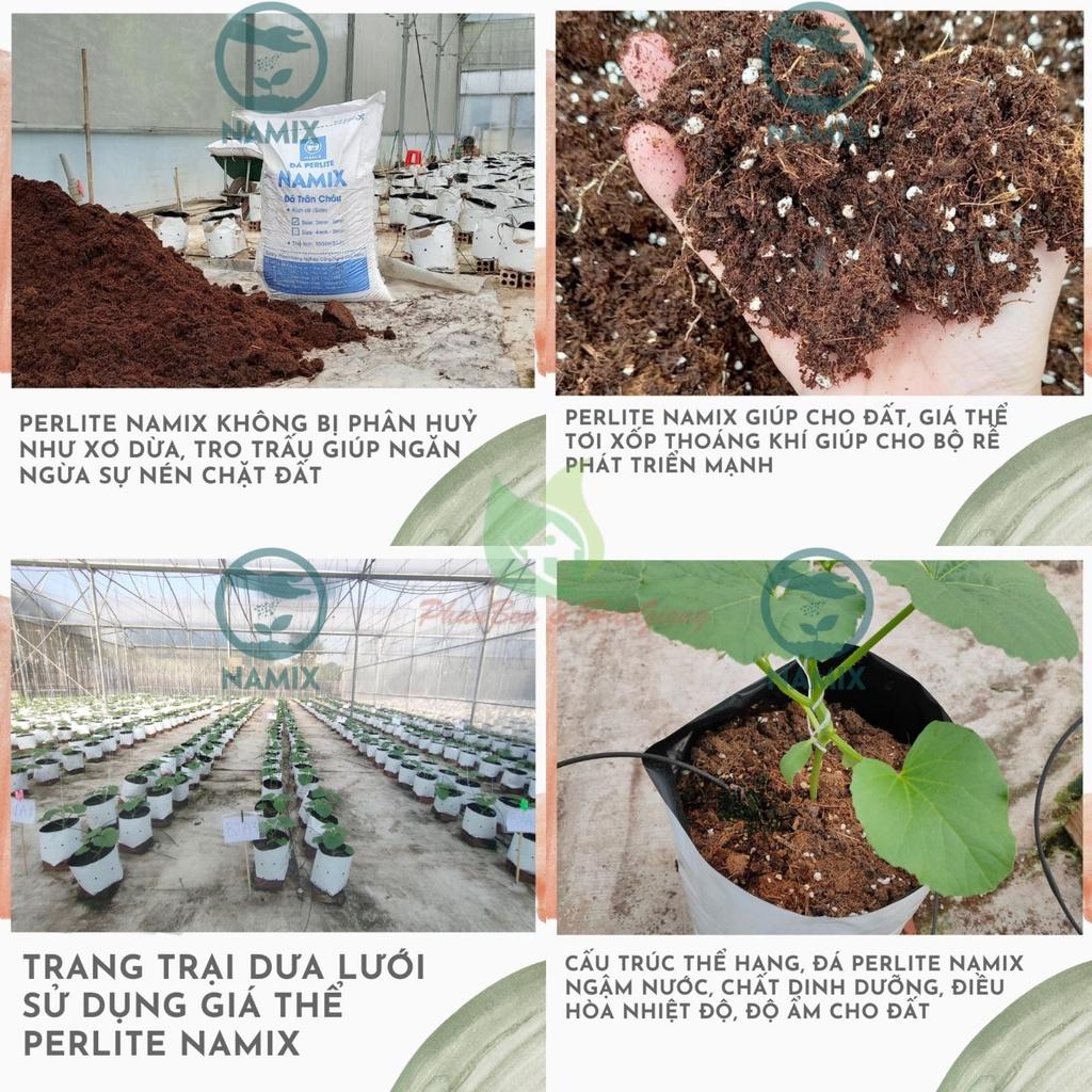 Đá Perlite Đá Namix Đá Trân Châu 5dm3 ~ 0.6kg - Cực Phẩm Cho Sen Đá, Xương Rồng - Shop Phân Bón và Hạt Giống