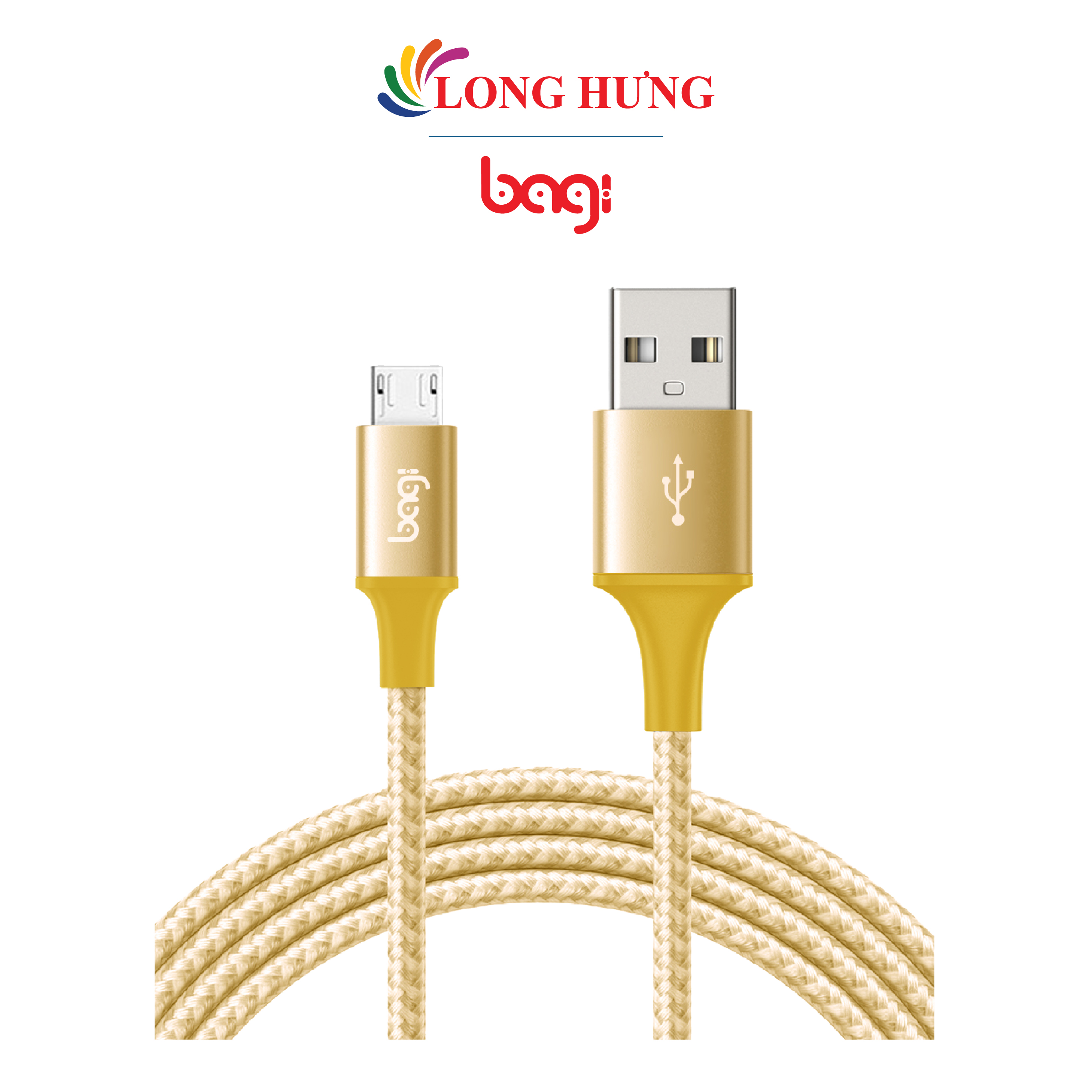 Cáp Micro USB Bagi dây dù 2m MS200 - Hàng chính hãng