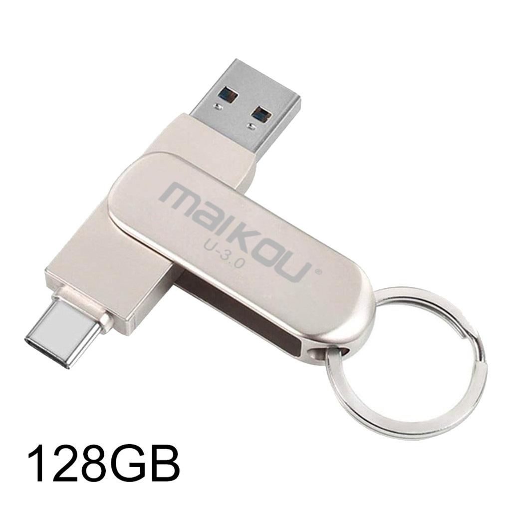128GB USB Type-C OTG Flash Drive 3 in 1 Thumb U-Disk