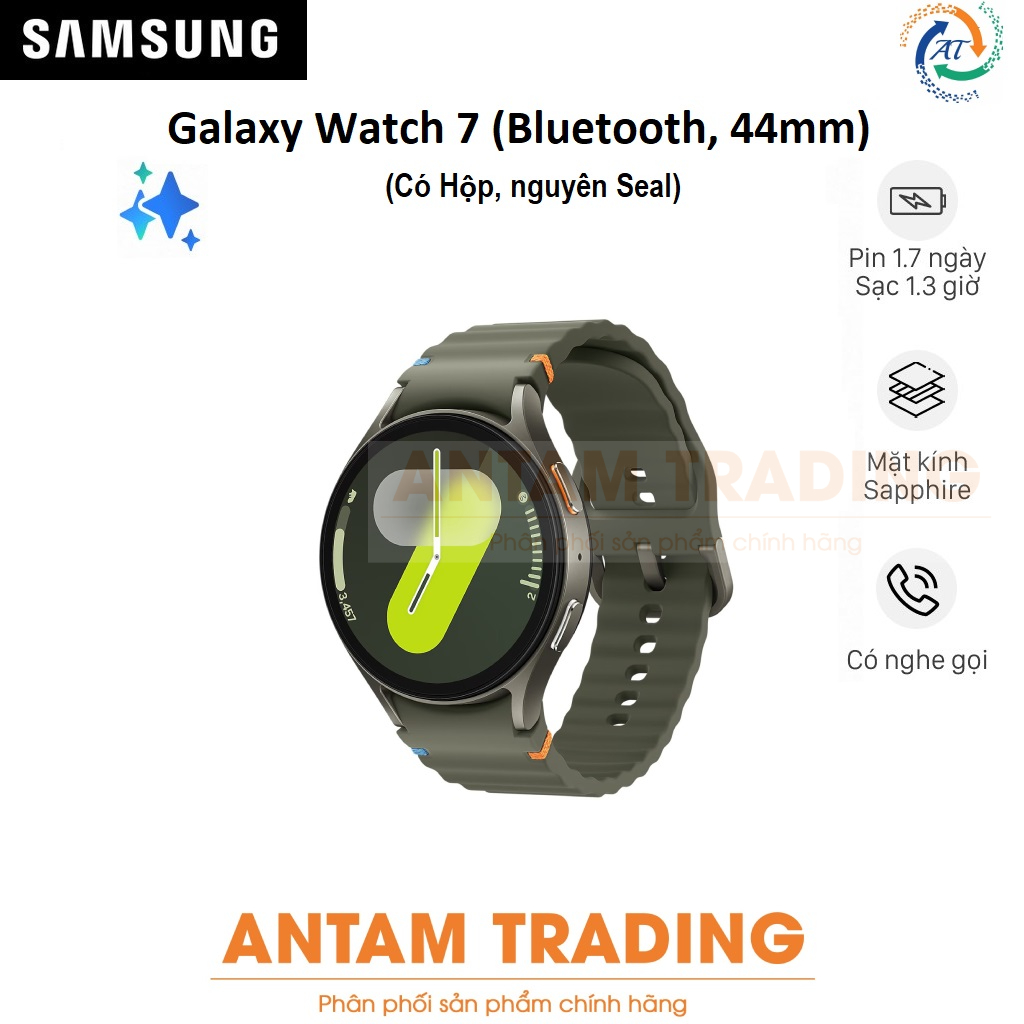 Đồng hồ thông minh Samsung Galaxy Watch 7 (Bluetooth, 44mm), Galaxy AI (SM-L310) - Hàng Chính Hãng