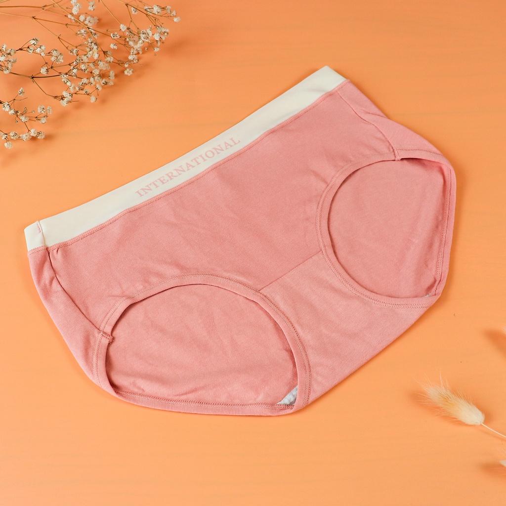 Quần lót nữ cotton cao cấp cạp su AMYRA đẹp thun lạnh không lộ viền đường may kháng khuẩn 7 màu basic bigsize QL038
