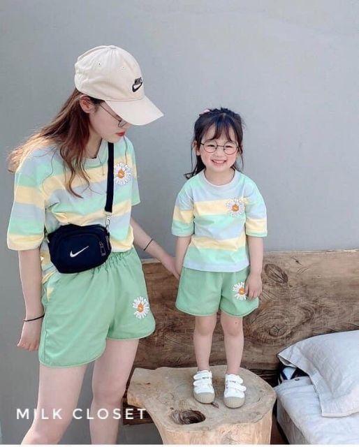 Đồ bộ cho mẹ và bé gái , bé trai siêu xinh 100% cotton mềm mịn