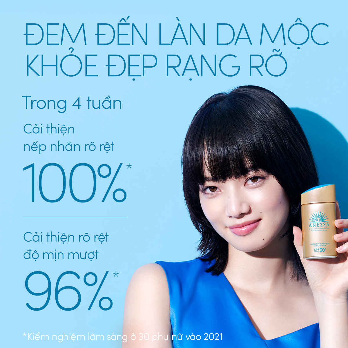 Bộ 2 Sữa chống nắng dưỡng da bảo vệ hoàn hảo Anessa Perfect UV Sunscreen Skincare Milk 20mlx2