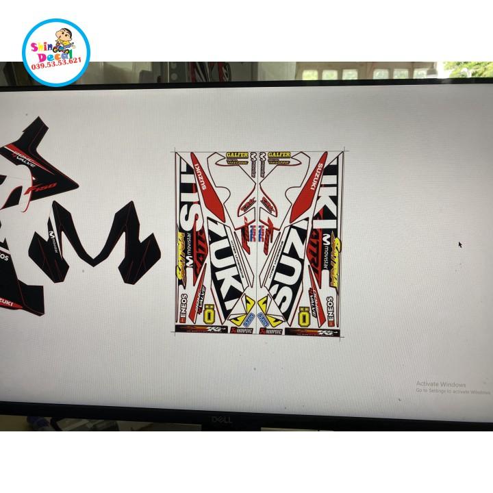 Tem xe satria fi movistar dán xe đen