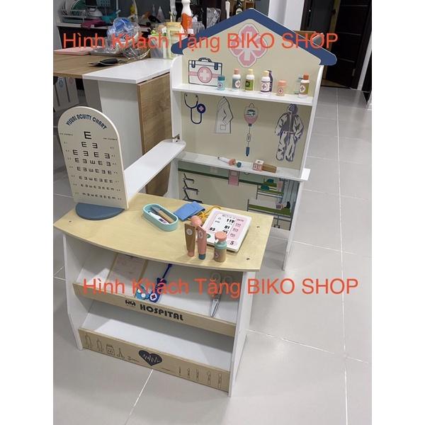Phòng khám đồ chơi gỗ cho bé cao 101cm