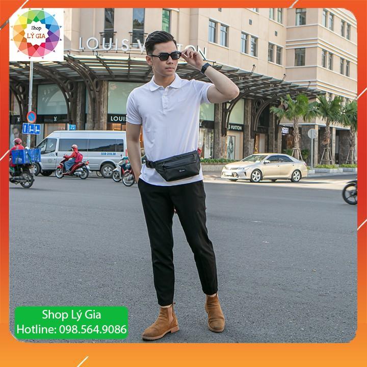 Túi bao tử túi đeo chéo nam mini chống nước nhiều ngăn đa năng | Chính hãng Rainbow