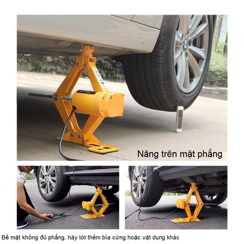 Bộ nâng kích gầm điện, kiêm máy bơm lốp và máy siết ốc ô tô đa năng 3 trong 1 ROGTZ TY-EJ06 Tải Trọng: 2000Kg - HÀNG NHẬP KHẨU