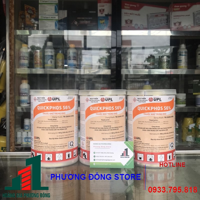 Thuốc xông diệt côn trùng nông sản Quickphos 56%_ 320 viên