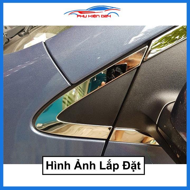 Bộ nẹp viền chân kính cong kính Kia Morning 2012-2021 Inox sáng bóng chuẩn form xe