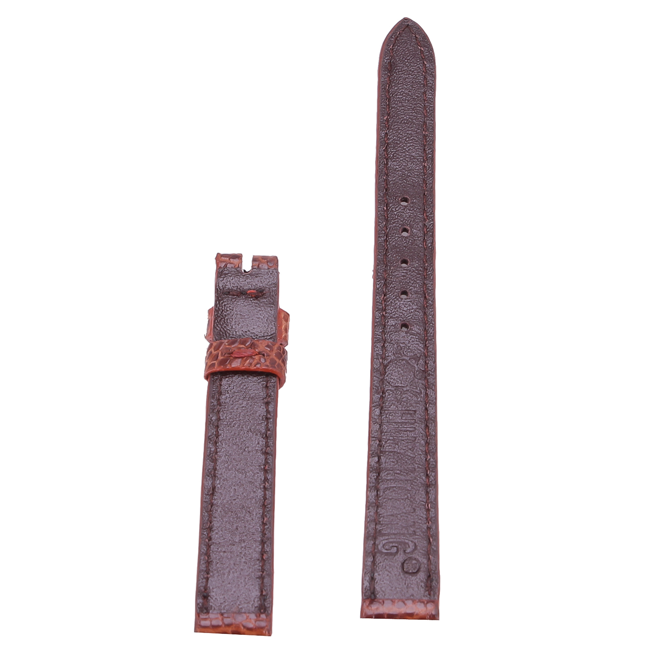 HJ8417-18-19-23 - Dây đồng hồ da đà điểu size 12, 14 màu đen, nâu đất, vàng, nâu đỏ