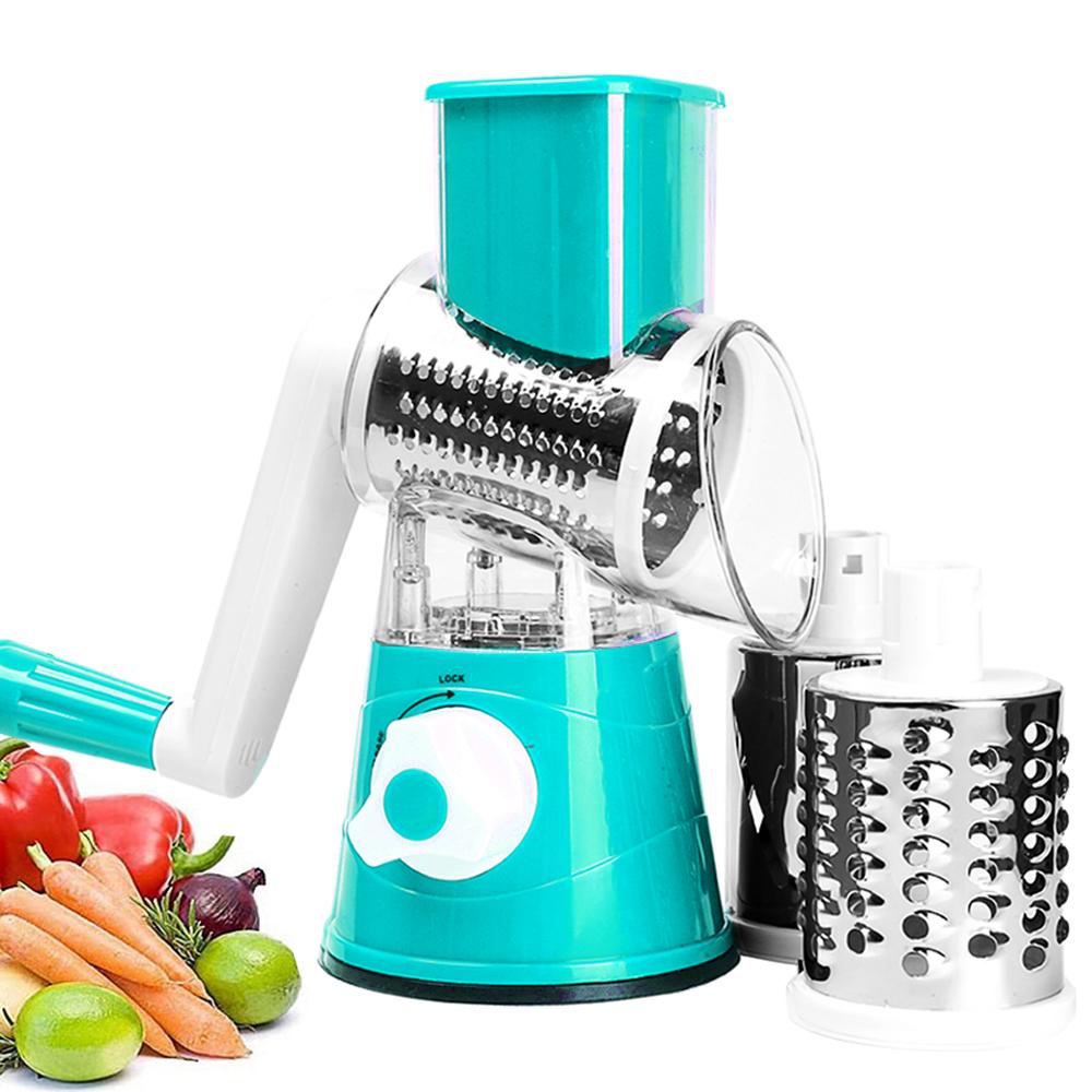 Dụng Cụ Thái Lát Rau Củ Bằng Tay Phụ Kiện Nhà Bếp Xay Rau Củ Chopper 3 Trong 1 Vòng Dao Cắt Khoai Tây Spiralizer Nhà Tiện Ích Công Cụ Sản Phẩm