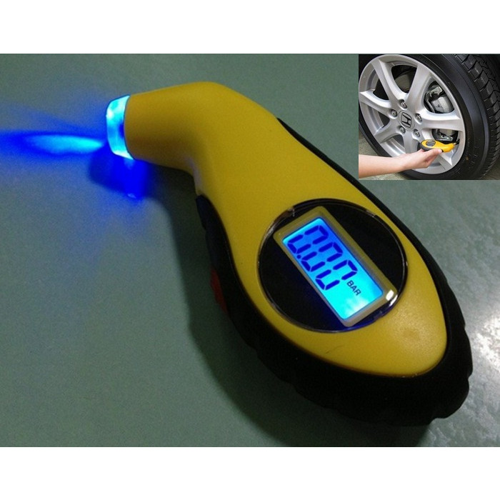 Đồng hồ điện tử đo áp suất lốp xe ô tô xe máy