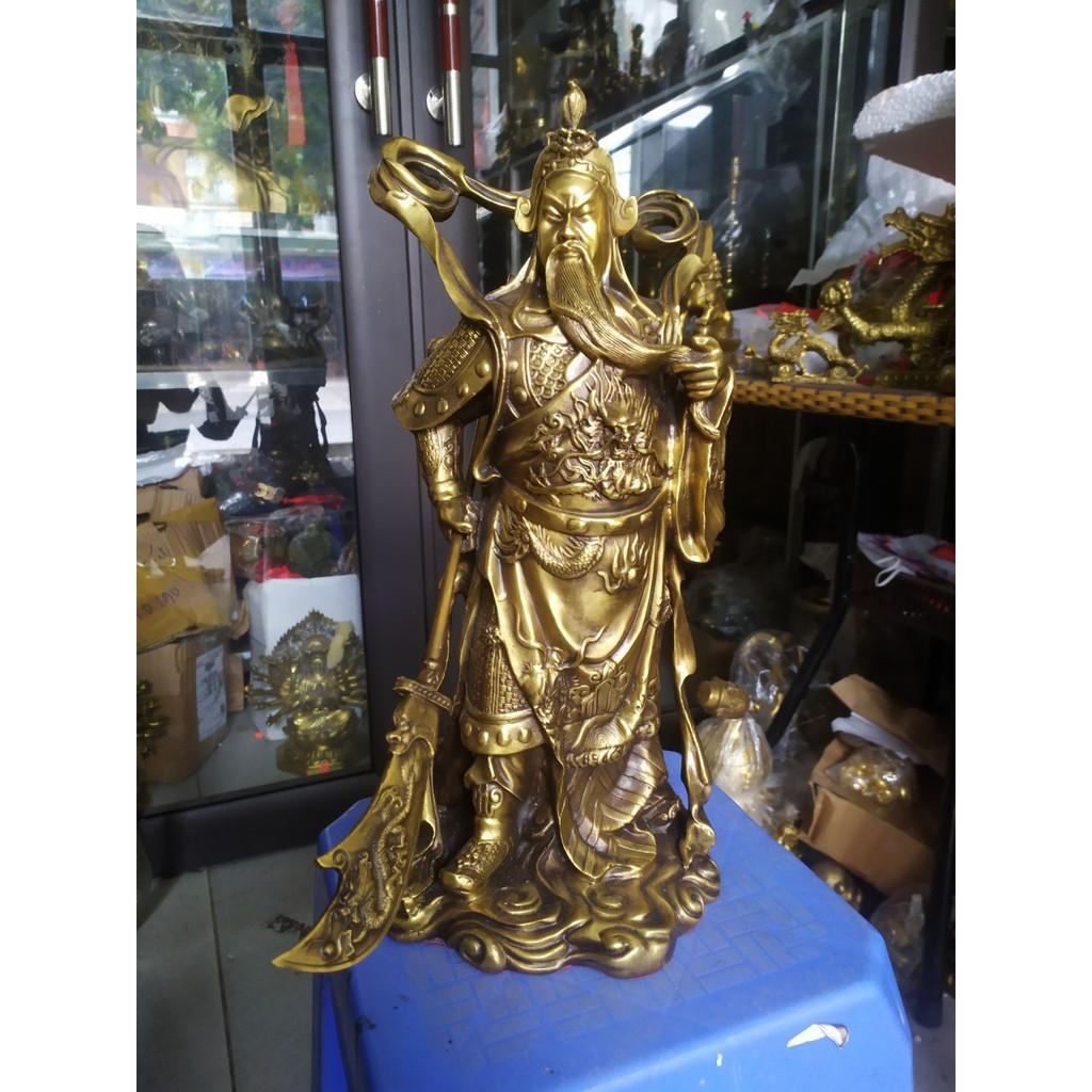 Tượng quan công Vân trường bằng đồng thau phong thủy Hồng Thắng