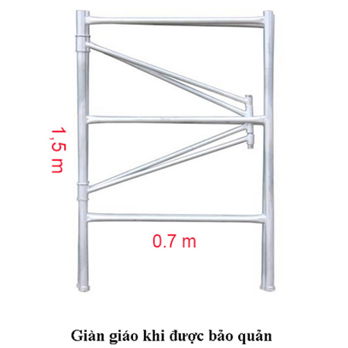 Giàn giáo công trình gấp gọn đa năng - Tải trọng 250kg