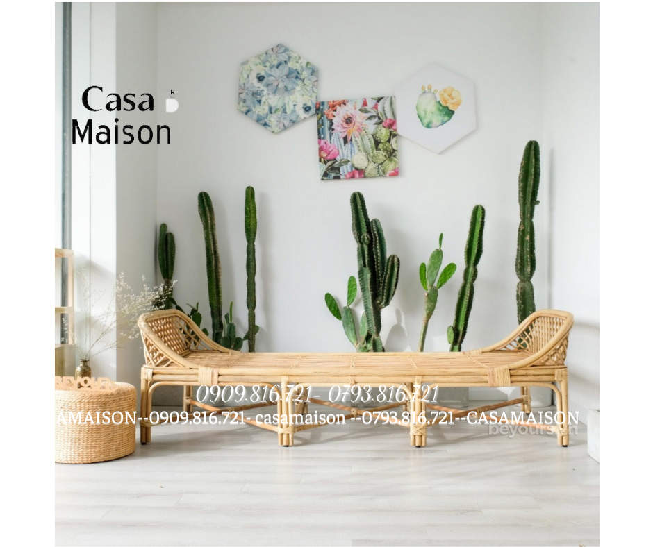 GIƯỜNG NGỦ ĐAN MÂY TỰ NHIÊN