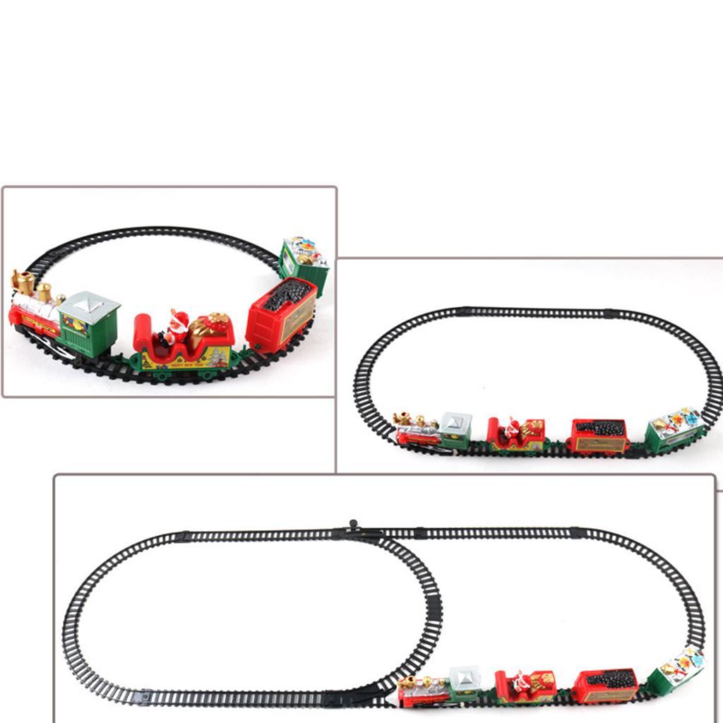 Christmas Electric Track Set Santa Carriage Gift