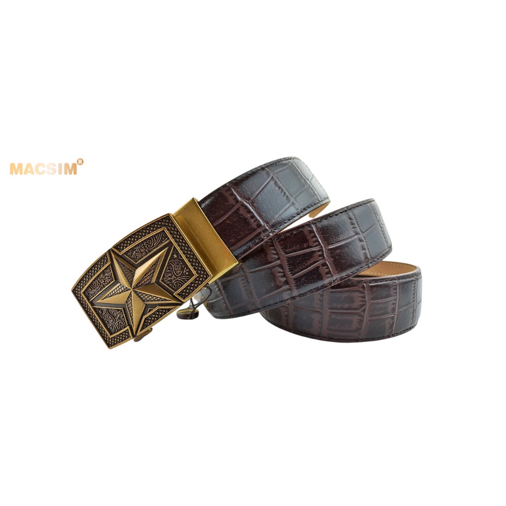 Thắt lưng nam da thật cao cấp nhãn hiệu Macsim MS013