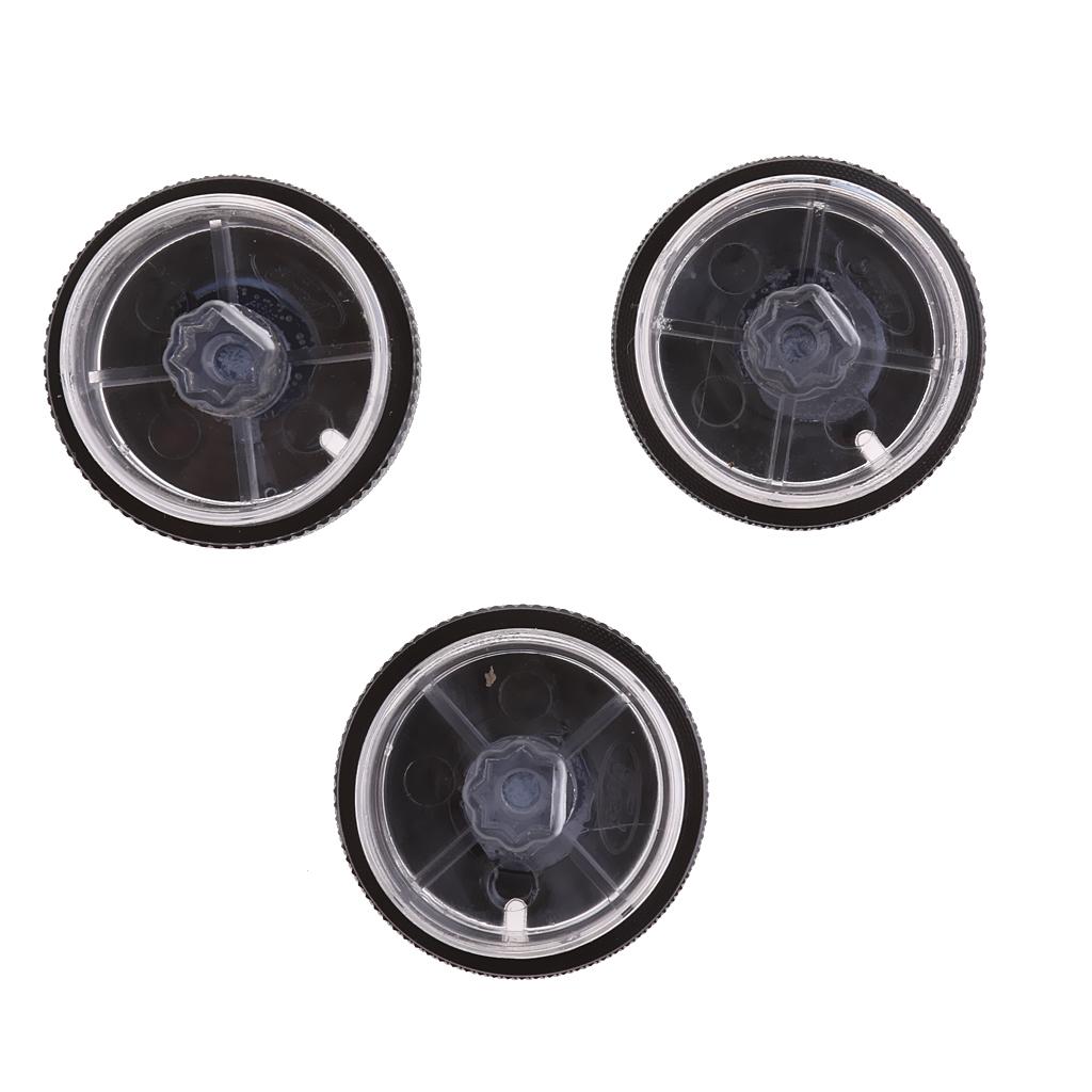 3 Pieces Air Conditioning Heat Control Switch Knobs Aluminum for Ford Focus