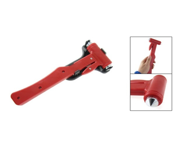 Búa phá kính thoát hiểm ô tô tàu xe loại to có đế gài AC-859