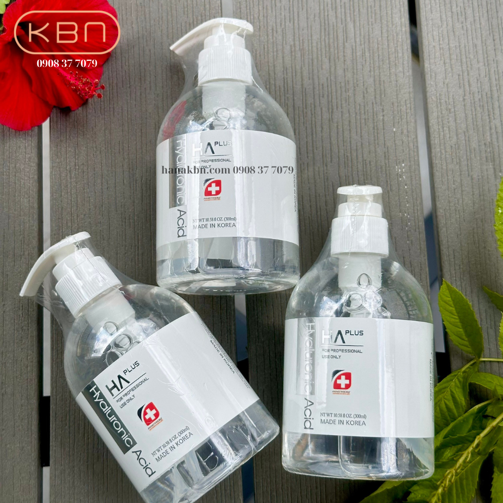Combo 3 serum HA Plus, Tinh chất cấp ẩm Hàn Quốc 300ml - Tặng 3 Mặt Nạ Cấp Ẩm Soothing