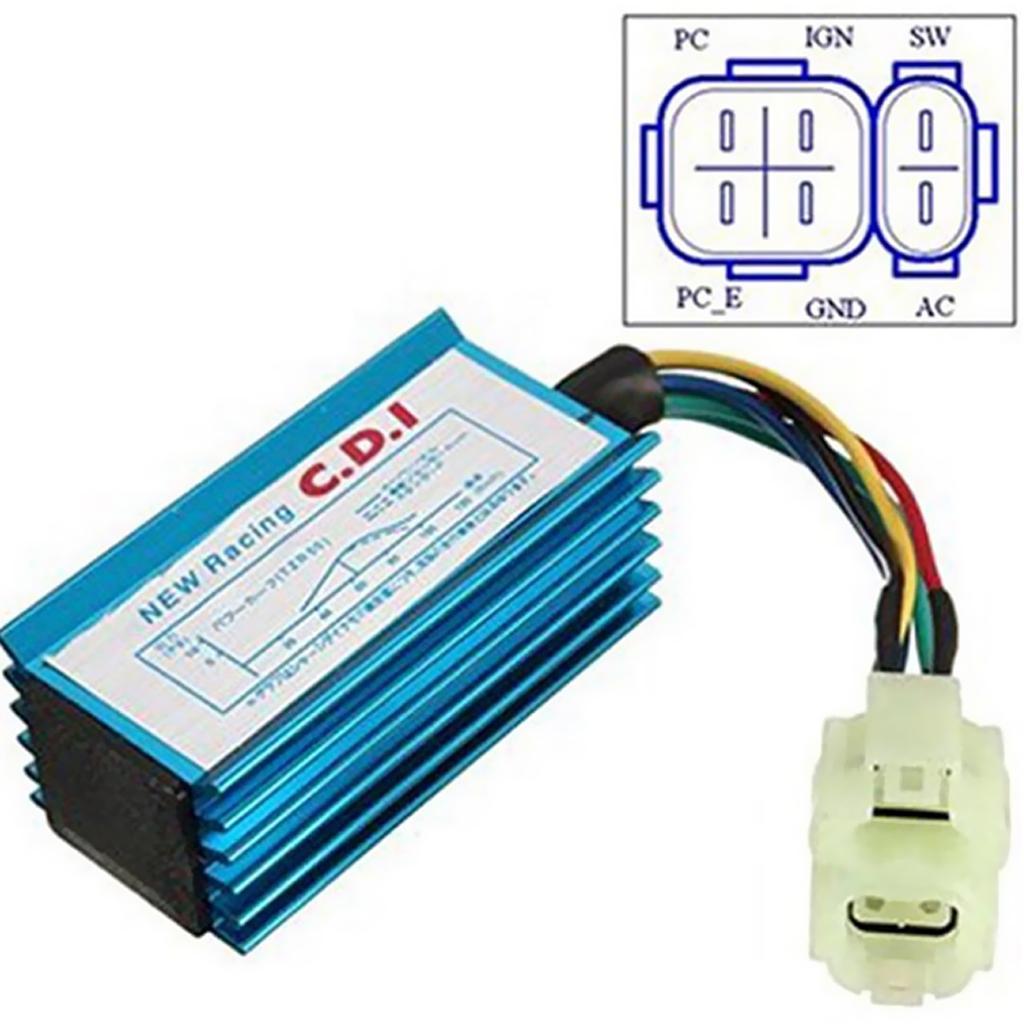 Racing Performance AC 6 Pins CDI Box Unit for GY6 50CC 125CC Scooter ATV
