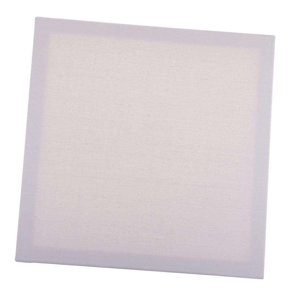 2x Artist Free 16"x 16" Blank White Wooden Frame Canvas Panel Boards