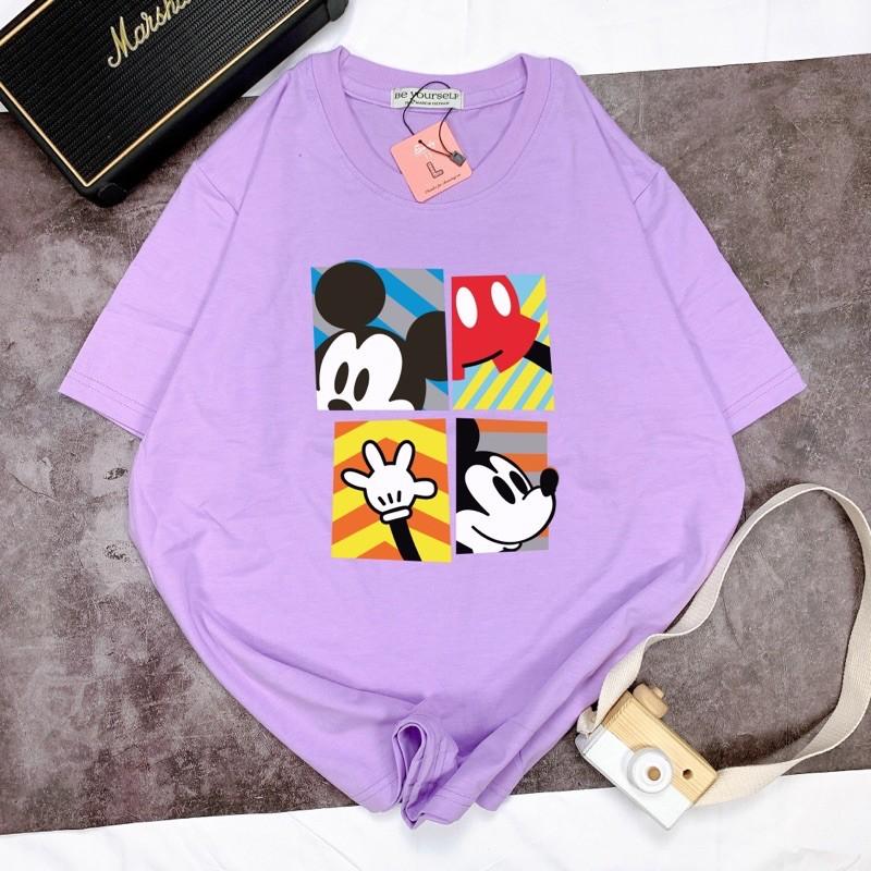 Áo Thun Tay Ngắn UNISEX MICKEY - Hình chụp thật (Đủ size M-L-XL)