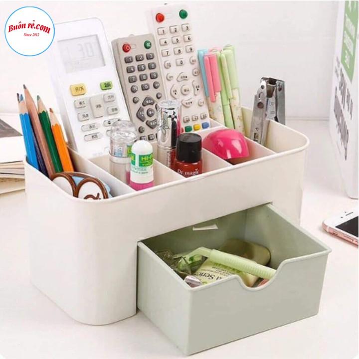 Kệ mỹ phẩm nhiều ngăn, Khay đựng đồ đa năng để bàn dày dặn tiện lợi –br 00085