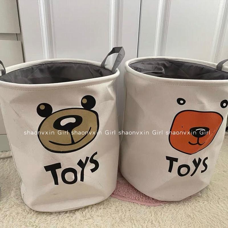 Giỏ đựng đồ giặt có hai quai cầm chống thấm nước thiết kế dễ thương tiện dụng