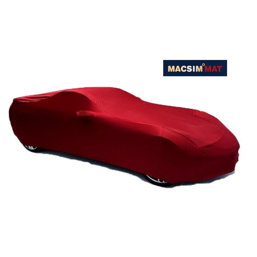 Bạt phủ cao cấp ô tô BMW 7 series nhãn hiệu Macsim sử dụng trong nhà chất liệu vải thun - màu đen và màu đỏ