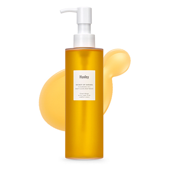 Tinh dầu tẩy trang làm sạch sâu, dưỡng ẩm và se khít lỗ chân lông Huxley Cleansing Oil, Deep Clean, Deep Moist 200ml