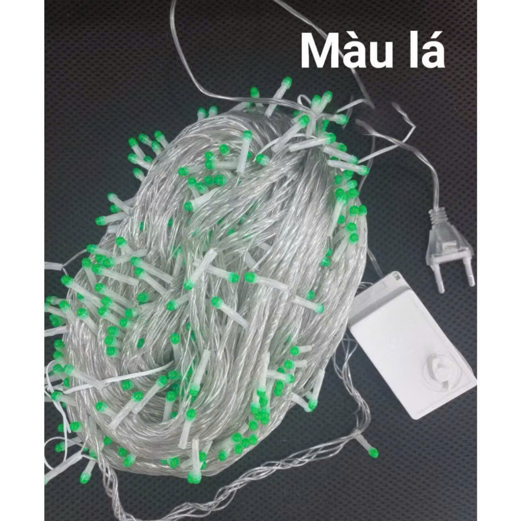 Dây Đèn Dp Xanh Lá 8 Chế Độ Chớp Dài 80M Bóng Lớn V8 Có Box Điều Chỉnh Và Đầu Nối