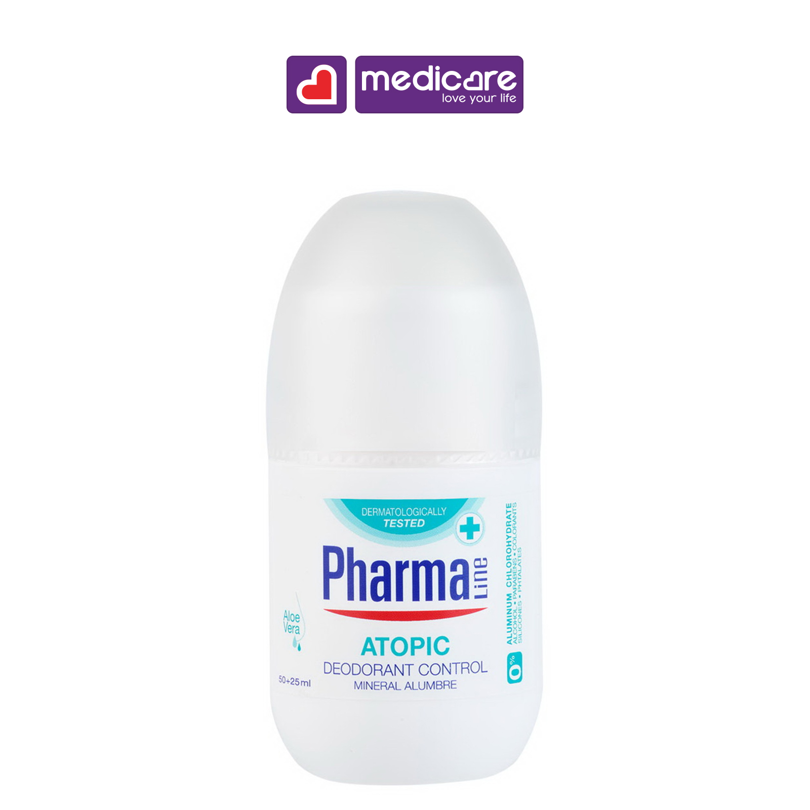 0125044 Lăn khử mùi PHARMALINE Atopic 50ml
