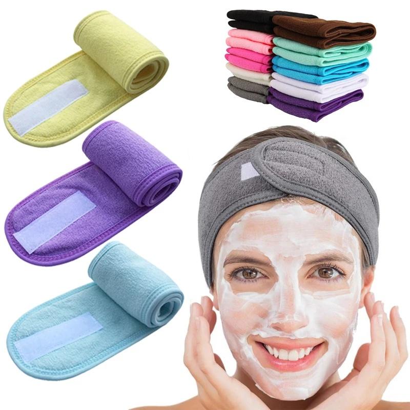 Băng Đô Bản Rộng Có Thể Điều Chỉnh Tiện Dụng Cho Nữ Rửa Mặt / Trang Điểm