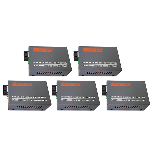 5 Bộ Chuyển Đổi Quang Điện Converter Netlink Single Mode Dùng 2 Sợi Quang - Hàng Nhập Khẩu