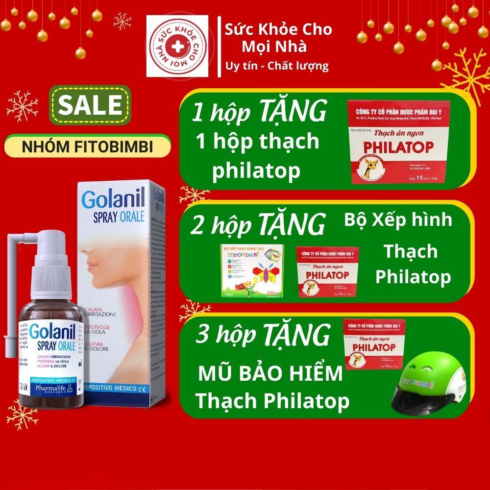 Xịt Họng Cho Bé Từ 2 Tuổi Golanil Spray Orale.Giúp Giảm Ho,Đau Rát Họng Cấp Mãn Tính