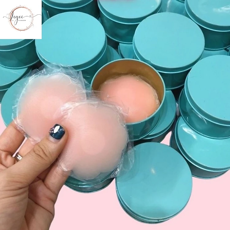 Hộp 5 miếng dán ngực silicon hoa mai thời trang dành cho nữ- Lê Ngọc Fashion