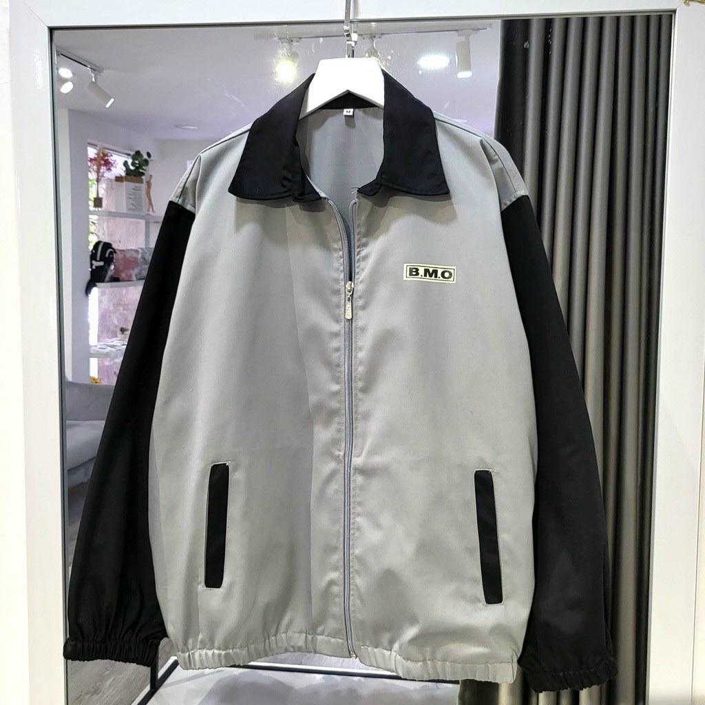 Áo Khoác Bomber BMO LAB Jacket Form Rộng Vải Kaki Dày Dặn Ulzzang Unisex
