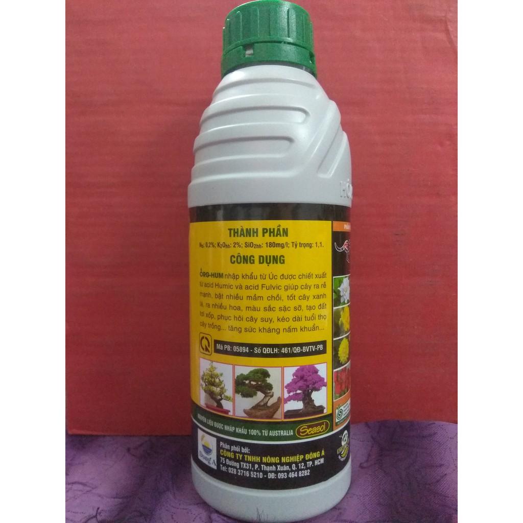 Phân bón lá đa trung lượng ORG-HUM bung rễ bật mầm - chai 1 lít