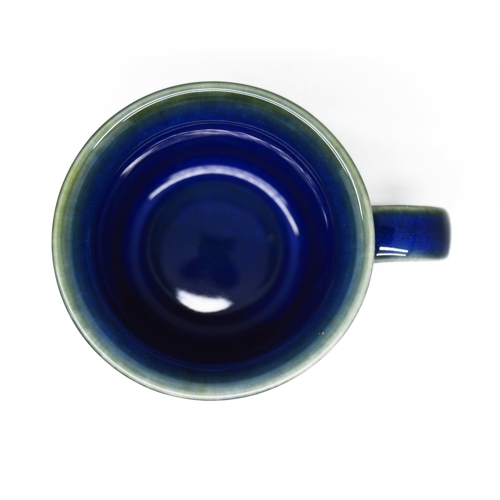 Cốc cà phê đại   Đông Gia -  màu men  hỏa biến tự nhiên xanh Sapphire 34