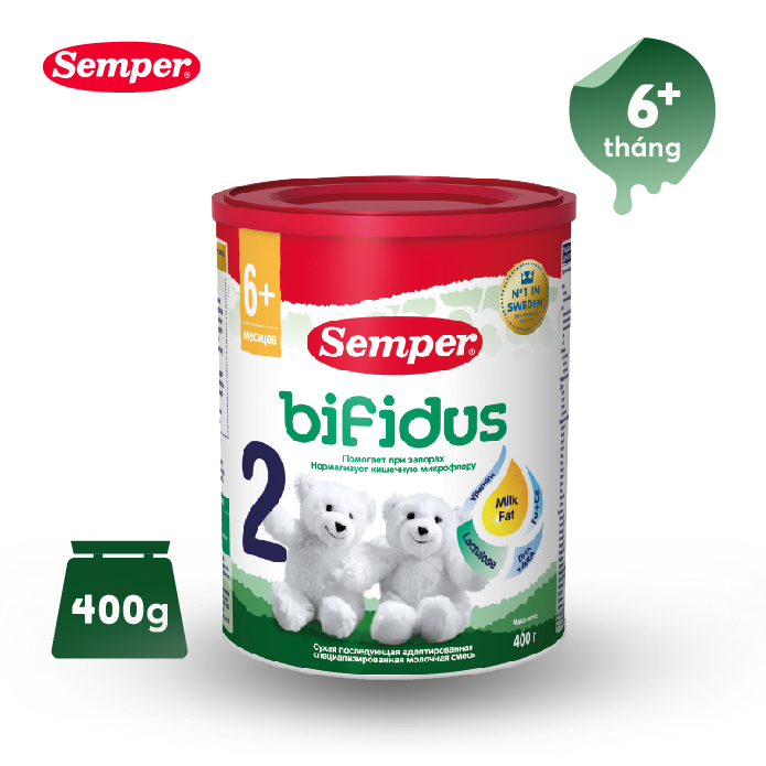 Sữa bột công thức Semper Bifidus số 2 400g