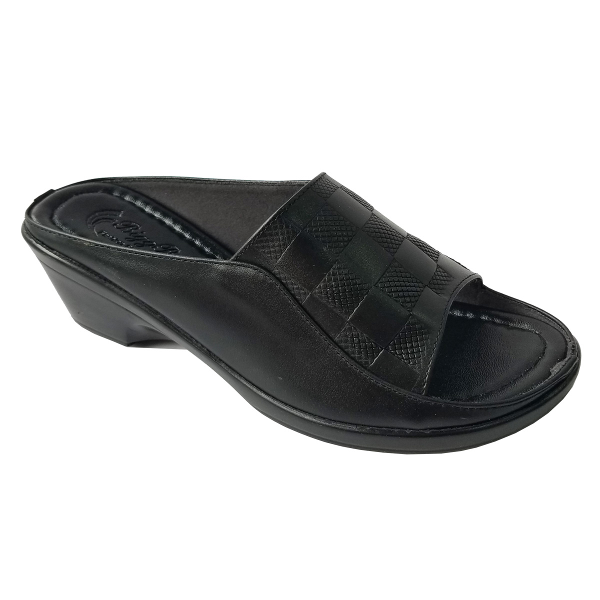 Dép Đế Xuồng Nữ BIGBEN Da Bò Thật Cao 5 Phân DX62