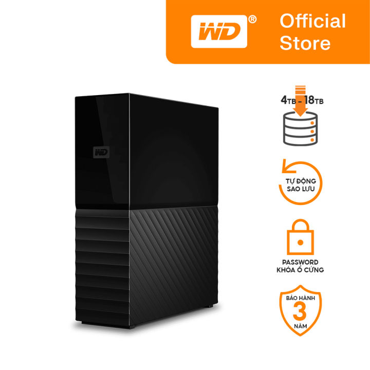 Ổ Cứng Để Bàn WD My Book 4TB/6TB/8TB/12TB/14TB/16TB/18TB 3.5 inch USB Gen 1 Hàng Chính Hãng