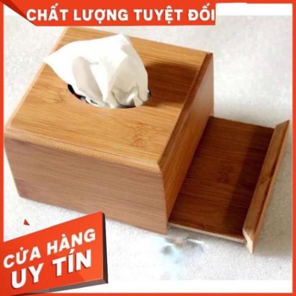 Hộp đựng giấy ăn tre trúc tự nhiên (hình vuông và chữ nhật)