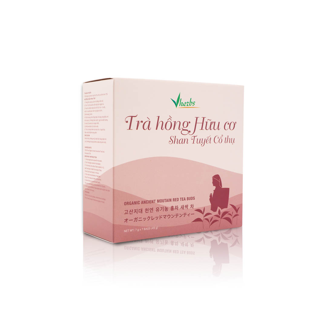 Combo 2 hộp Trà Xanh và Trà Hồng Shan tuyết Cổ thụ Organic (búp)