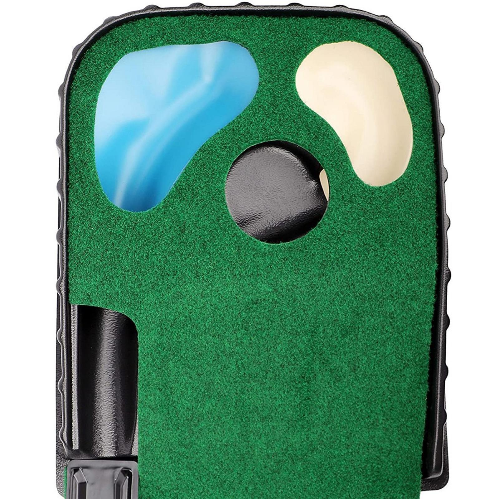 Golf Putting Mat, Golf Hitting Mat Blanket, Exerciser Training Equipment Golf Putter Trainer Golf Practice Mat for Office Home Backyard