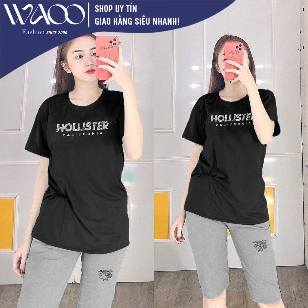 Đồ Bộ Mặc Nhà Nữ Quần Lửng Bigsize Thun Cotton Thể Thao Đẹp Dễ Thương Cute, Mặc Ngủ Đi Chơi DBN15