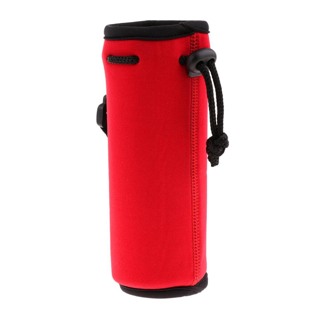 2x Neoprene Sport Water Bottle Holder Sleeve for Camping Hiking Backpacking