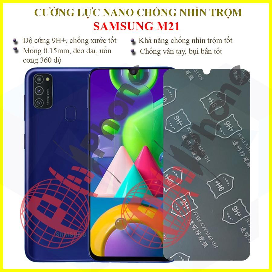 Dán chống nhìn trộm dành cho Samsung M21 - Dán cường lực dẻo nano 9H+