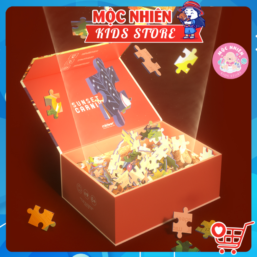 Đồ chơi xếp hình ghép hình puzzle Mideer 528 mảnh - Bữa tiệc hoàng hôn Sunser Carnival